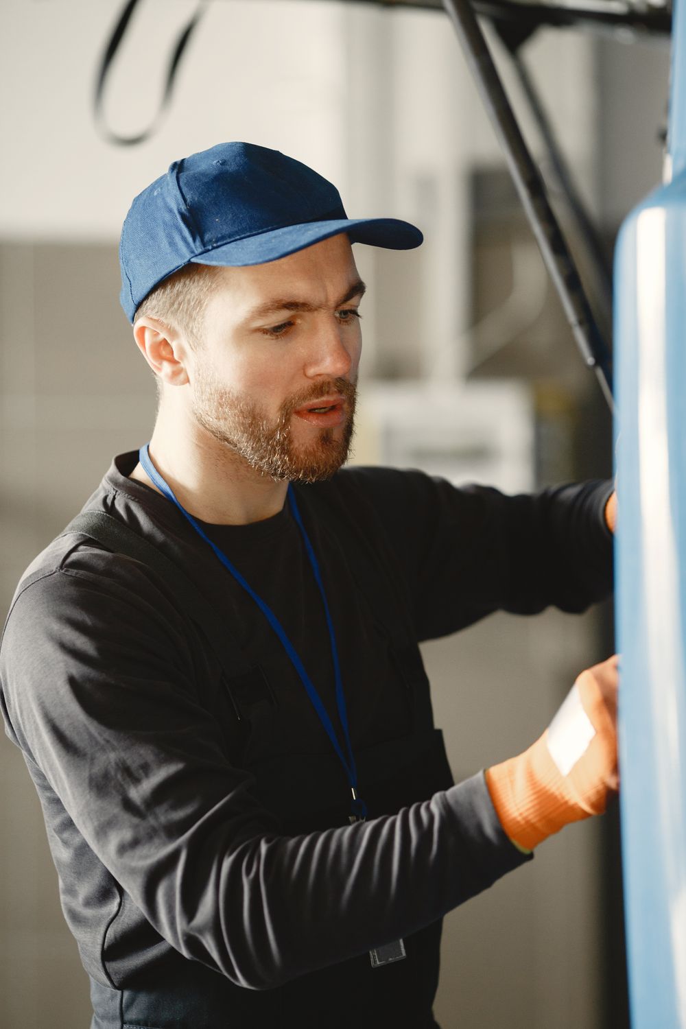 Switchback technician at work